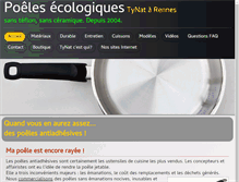 Tablet Screenshot of poele-ecologique.fr